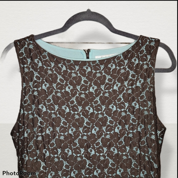 Isaac Mizrahi for target dress brown and blue, size large - Picture 2 of 5